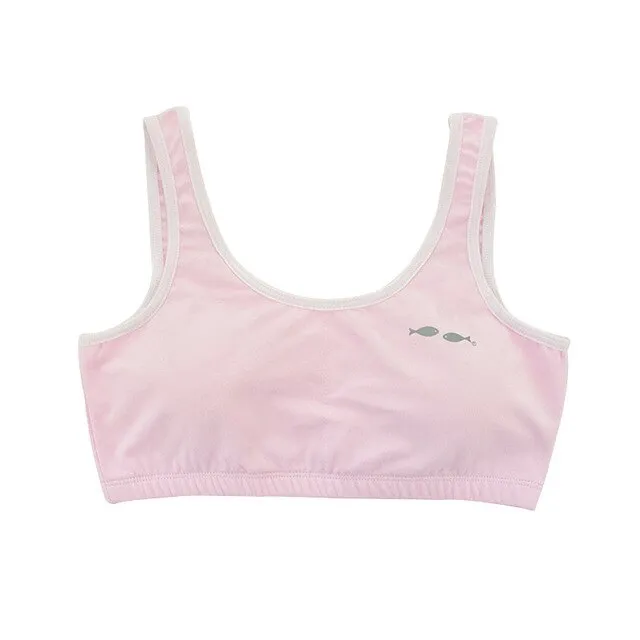 Young Girls Bra Cotton Bra For Girls Teenage Girl Underwear Students Training Bra Children Sports Bra